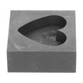 thumbnail image 4 of SHISUYAN Heart Shape Jewelry Melting Tool Graphite Ingot for Gold Silver Copper Casting Mold, 4 of 8