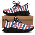 thumbnail image 1 of Zapatillas planas de malla con bandera de EE. UU., zapatillas gruesas con estampado personalizado de bandera estadounidense, zapatillas suaves de diseño nacional, zapatillas para correr para hombre, 1 of 6