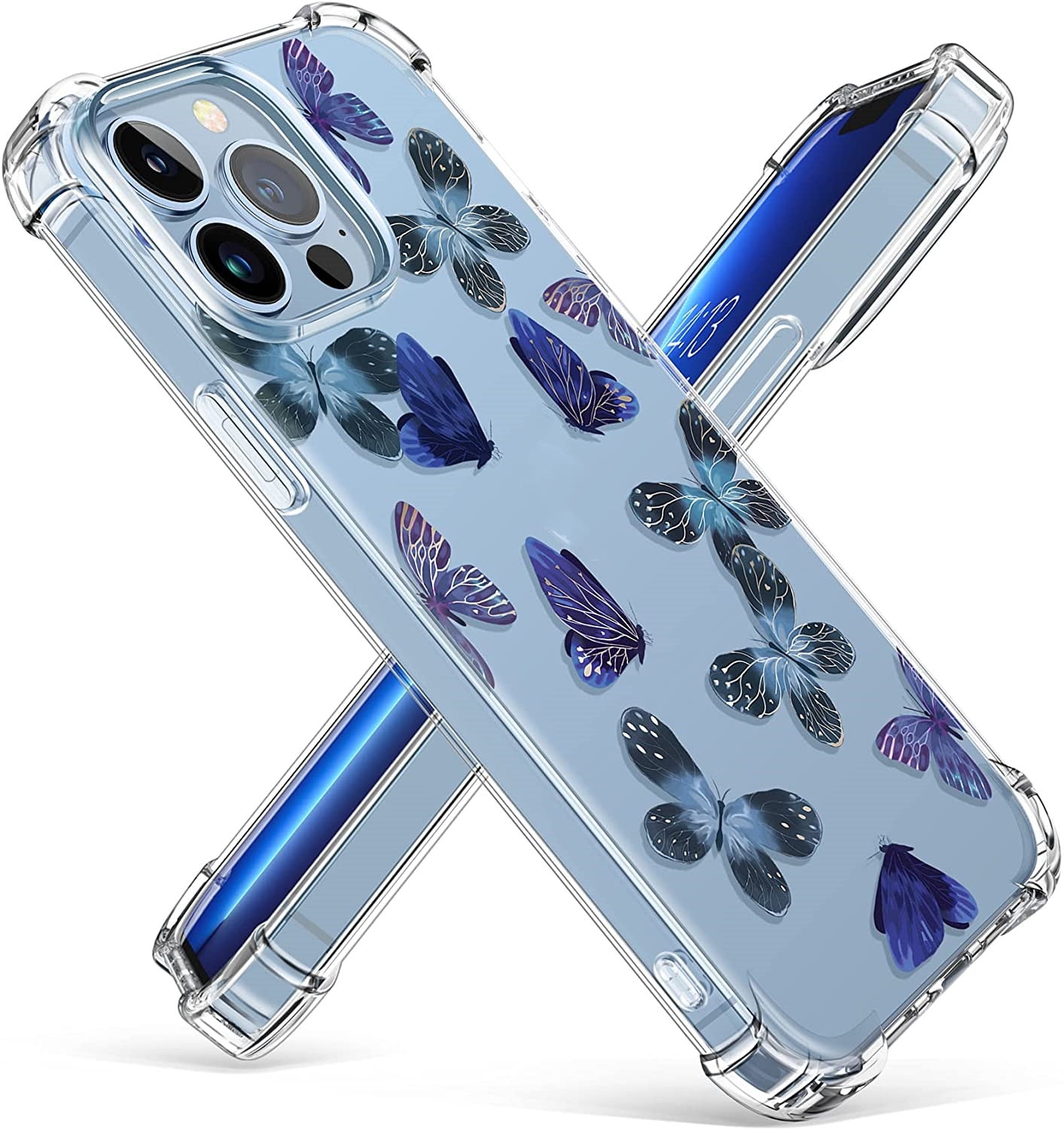 Designed for iPhone 13 Pro mobile phone case, nonyellowing, scratchresistant and shock