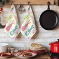 thumbnail image 6 of Easter Bunny Kitchen Towels Set of 3, Easter Eggs Spring Watercolor Bows Flower Absorbent Dish Towels for Kitchen, Microfiber Hand Towel, Quick Drying Tea Towel for Cleaning Decorative Dishcloths, 6 of 7
