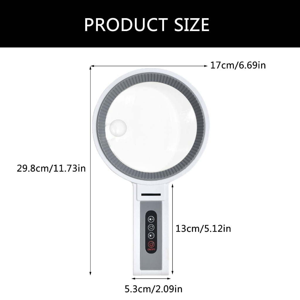 MOMOJIA Optical Lens Handheld Magnifying Glass for Precisions Tasks and Repair