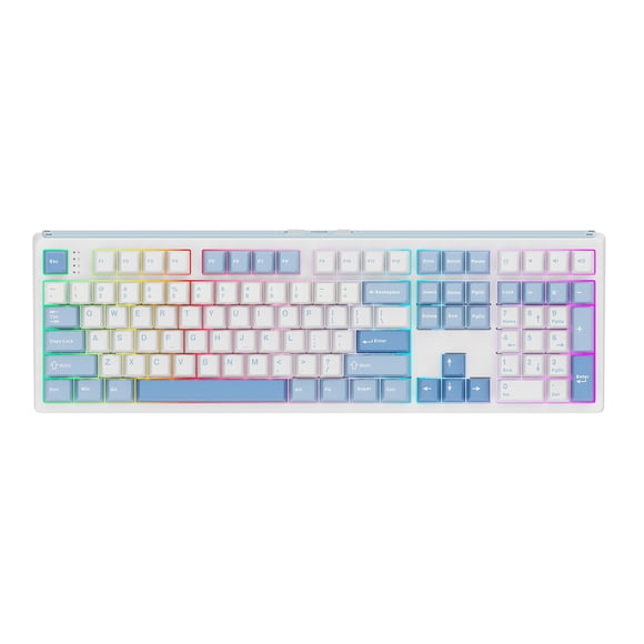Teclado EPOMAKER TH108 inalámbrico de tamaño completo con batería de 8000 mAh