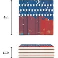 thumbnail image 3 of RYLABLUE Independence Day Vintage American Flag on Wooden Board Set of 8 Coaster for Drinks, Absorbent Ceramic Stone Coasters Cup Mat with Cork Base for Home Kitchen Room Coffee Table Bar Decor, 3 of 4