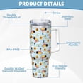 thumbnail image 5 of Sikiie Submarine With Fishes Undersea Insulated Stainless Water Bottle Lid Travel Mug Cup Insulated Tumblers Cup 40oz Ice Bully With Handle, 5 of 8