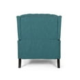thumbnail image 6 of Elegant Button Tufted Wingback Recliner Chair, Manual Reclining with Spacious Oversized Design for Living Room Bedroom Home Theater, Teal, 6 of 6