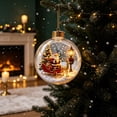 thumbnail image 2 of Christmas Story Ornament Ball, 3.9-Inch Lighted 3D Sphere with Flat Holiday Artwork for Tree, Window, Mantel and Festive Home Decor, 2 of 6