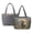 Dachshund Floral, variant on FOR U DESIGNS Fox Sunflower Butterfly Print Tote Bag for Women, Two Tone Top Handle Bag with Pockets Lightweight Large Capacity Hobo Purse Quilted Reversible Shoulder Tote for Work Travel 2026