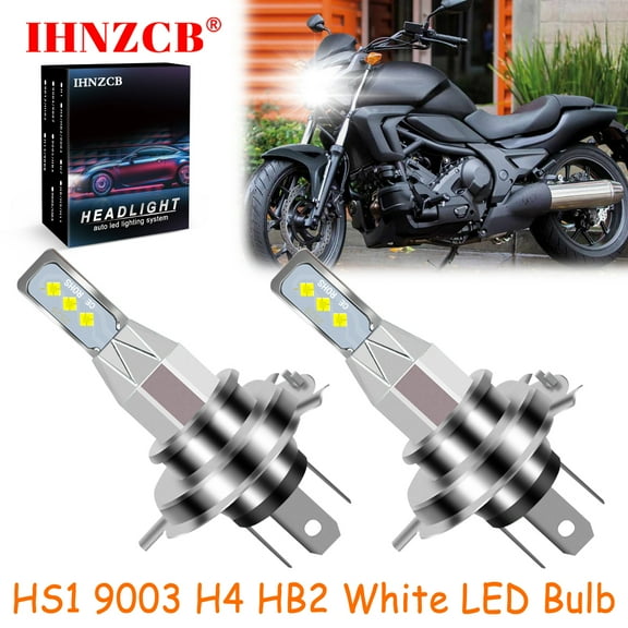 IHNZCB for Honda CTX700 CTX700N 2014-2017 2X HS1 9003 H4 HB2 LED Headlights Bulb 55W White LXB,Motorcycle Light,Y29