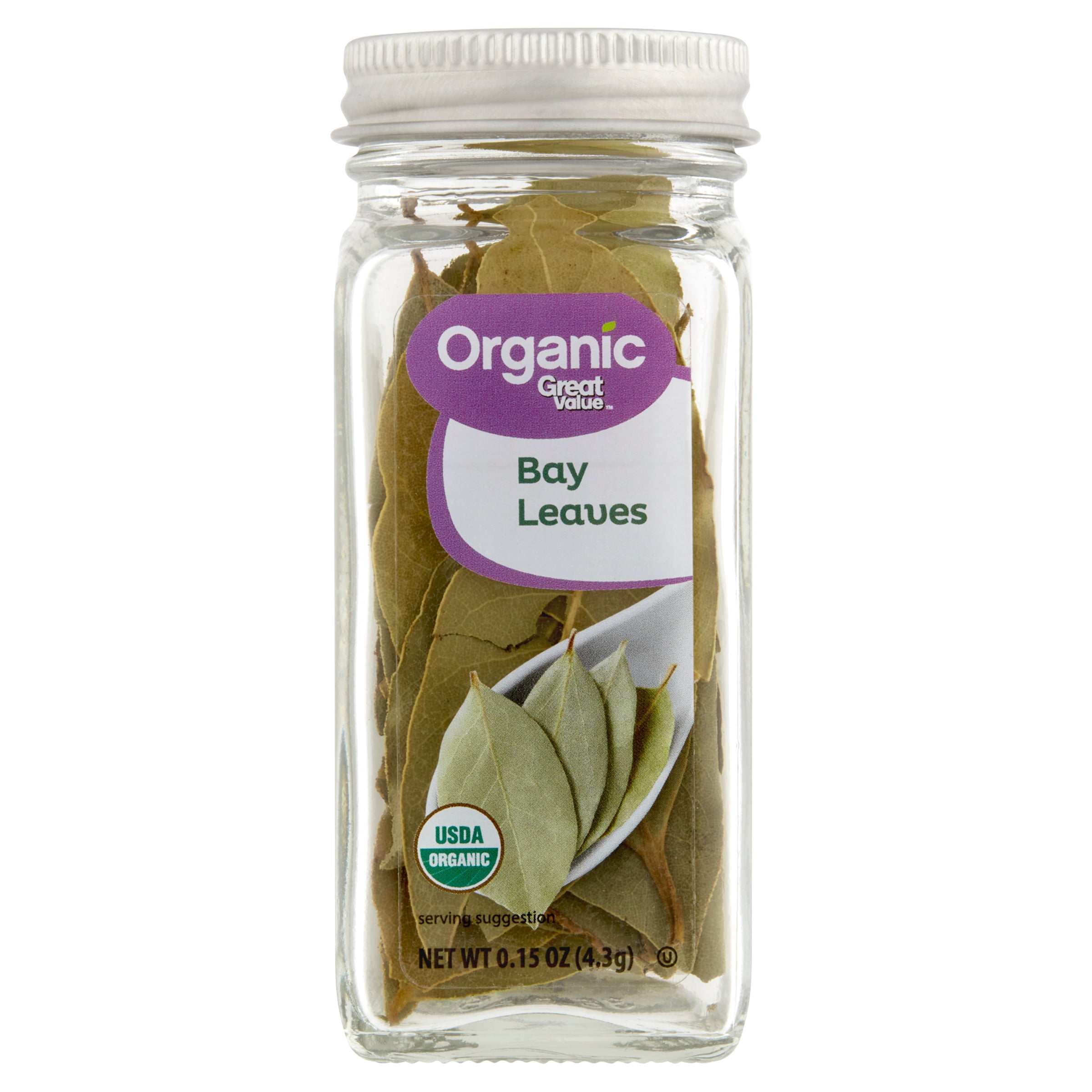 Great Value Organic Bay Leaves, 0.15 oz
