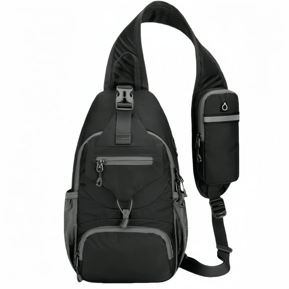 Packable Sling Backpack, Small Crossbody Sling Bag Travel Hiking Daypack Casual Foldable Shoulder Chest Bag