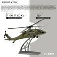 thumbnail image 2 of XK K170 UH-60L BlackHawkk RC Helicopter, 1/10 Scale 2.4G 4CH 6-Axis Gyro Single Rotor Remote Control Helicopter with Brushless Motor, Altitude Hold & Auto-Landing for Adults Beginners - RTF, 2 of 7