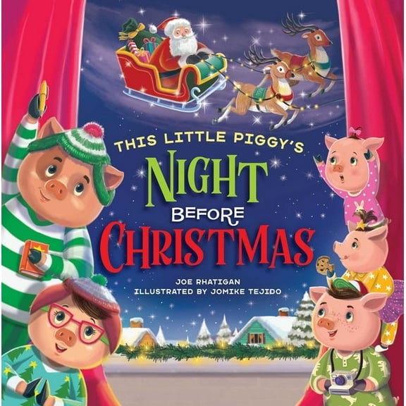 This Little Piggy's Night Before Christmas, (Board Book)