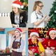 thumbnail image 5 of 10 Pieces Felt Nurse Badge Reel Retractable Cute Badge Holder with Alligator Clip Santa Claus Tree (Cute Style), 5 of 5
