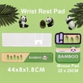 thumbnail image 2 of Almohadilla de bambú para reposamuñecas, almohadilla ergonómica de espuma viscoelástica con dibujos animados para ratón, Juegos de oficina para PC y portátil LIUWENJING unisex, 2 of 2