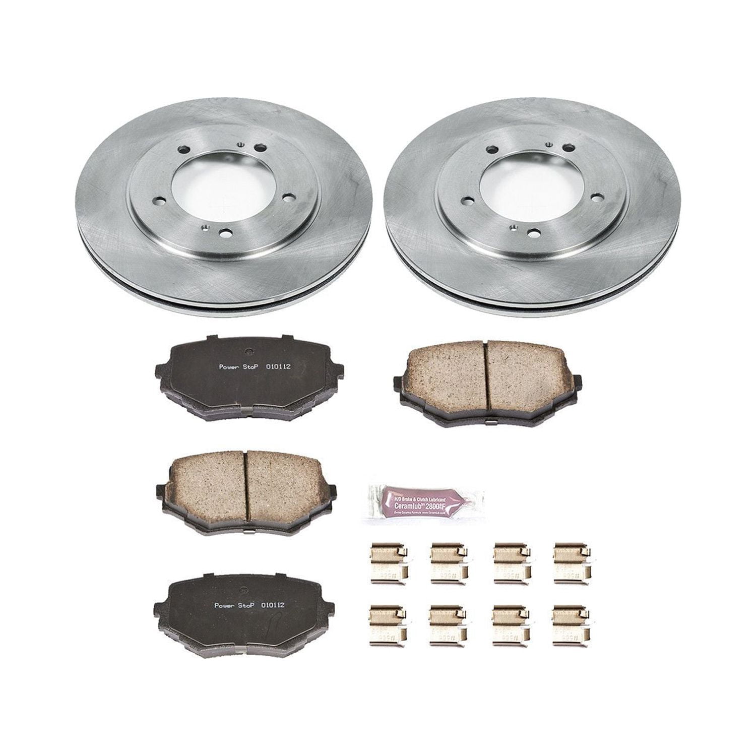 Power Stop Front Stock Replacement Brake Pad and Rotor Kit KOE5109 Fits 2001 Suzuki Grand Vitara