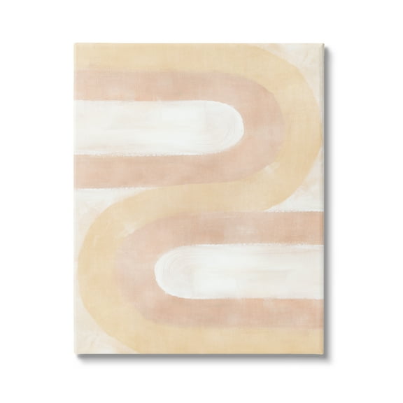 Stupell Industries Wavy Alternating Arches Abstract Painting Gallery Wrapped Canvas Art Print Wall Art, 16 x 20