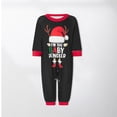 thumbnail image 2 of 2 Piece Matching Set Letter Printed Patchwork  Homewear Suits (Black S Men ), 2 of 8