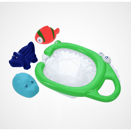 UPC: 0047968119078 | Ginsey Idea Factory 4-Piece Alligator Scoop and Bath Squirter Set