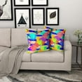 thumbnail image 7 of GZHJMY Abstraction Throw Pillow Cover Splash Ink Graffiti Pillowcase Colorful Background Decoration Square Pillow Case for Home Sofa Bedroom Living Room Cushion Cover18*18, 7 of 7