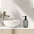 thumbnail image 2 of Unique Bargains 1 Pc Simple Cylindrical Soap Pump Dispenser for Bathroom Hotel 400ml Gray Black, 2 of 6