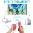 thumbnail image 4 of Wii Remote Controller,Wireless Controllers Compatible with Wii/Wii U with Motion Plus,Silicone Case and Wrist Strap,Pink, 4 of 6