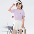 thumbnail image 3 of WOYY Summer Girls' Quick Drying Sportswear Short Sleeve T-Shirt Skorts Outfits, Sizes 12-13, 3 of 3
