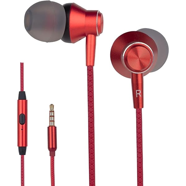 wonima11 Wired Earbuds with Microphone, Lightweight Wired Earphones in-Ear Headphones with High Sound Quality, Tangle Free, for Cell Phones, Tablet, Laptop, MP3, and All 3.5mm Jack Device