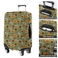 thumbnail image 5 of Green Sunflower Bee Pattern Luggage Cover Fashion Suitcase Cover Baggage Covers Fit 25-28 Inch Luggage (Go Travel), 5 of 5