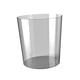 thumbnail image 3 of Cubo de basura transparente moderno redondo para residuos de papel, contenedor de basura para Gris S, 3 of 9