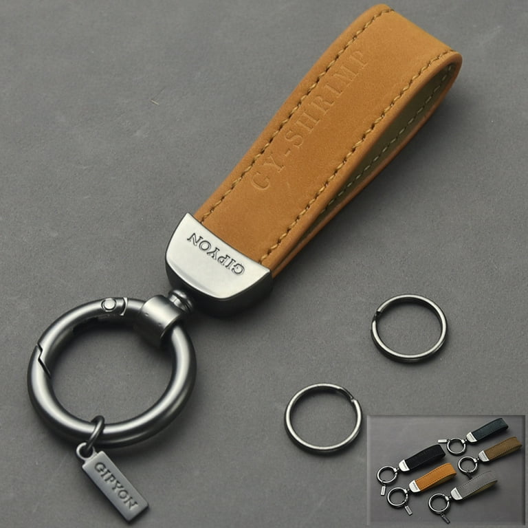 Leather Keychain Rust Proof Key Ring Warkul Key Chain Minimalist