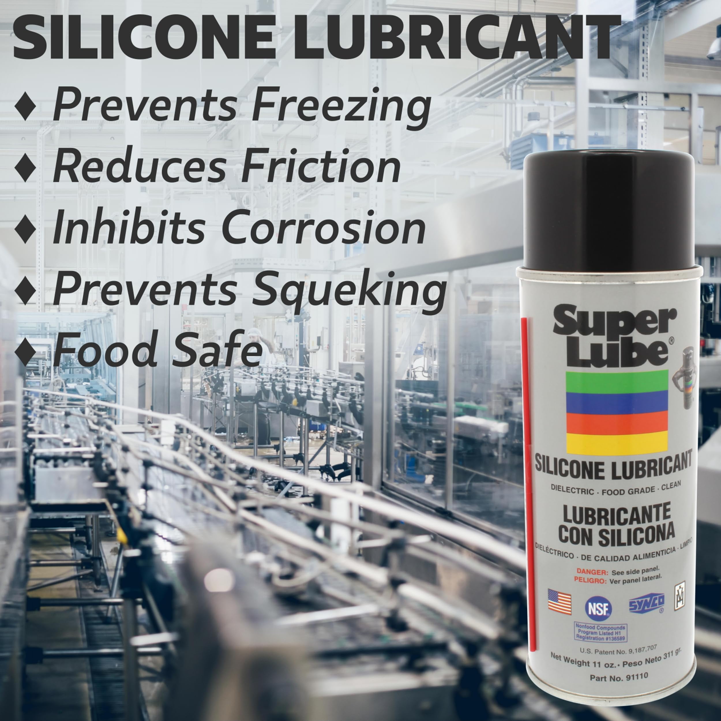 Super Lube Food Grade Silicone - 11oz | Bundle of 5 - Walmart.com Super Lube Food Grade Silicone - 11oz | Bundle of 5 - Walmart.com