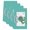 Teal, Green, White, variant on Elephant Kitchen Towels Set of 3, Teal Laundry Room Washing Machine Absorbent Dish Towels for Kitchen, Microfiber Hand Towel, Quick Drying Tea Towel for Cleaning Decorative Dishcloths