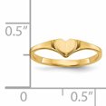 thumbnail image 5 of 14K Yellow Gold Children's Heart Ring, 5 of 5