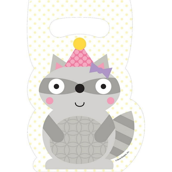 Creative Converting 085671 Happi Woodland Girl Treat Sack