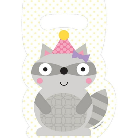 Creative Converting 085671 Happi Woodland Girl Treat Sack