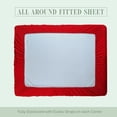 thumbnail image 4 of Elegant Comfort Extra Deep Pocket Single Fitted Sheet 18-24 Inch Deep, Wrinkle-Free, Soft, Smart Pocket, Fits High Mattresses, Twin/Twin XL, Red, 4 of 5