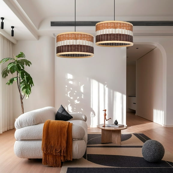 Arturesthome Modern Design Drum Shade Pendant Lights Lampshade