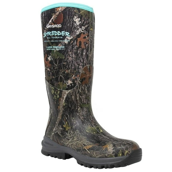 DRYSHOD Womens Shredder MXT Hunting Boot, Camo/Blue