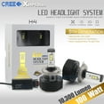thumbnail image 2 of H4/9003 100 Watts CREE Headlight Conversion Kit High/Low Beam Combo Light Bulbs 6000K White 3 Year Warranty, 2 of 9