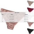 thumbnail image 2 of Iyufng Women Low Rise Satin Bikini Panties V-Shaped Floral Lace Trim Front Pleated Ruched Design Silky Soft Stretch Daily Elegant Women's Underwear, 2 of 5