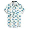 thumbnail image 5 of Xcmzpl Men's Short Sleeve Camp Collar Shirt Casual Button Down Shirts Summer Beach Print Vacation Hawaii Shirt for Men Beige S, 5 of 7