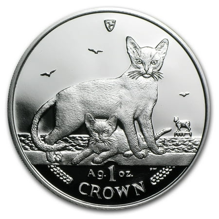 2010 Isle of Man 1 oz Silver Abyssinian Cat Proof (Best Cat Food For Male Cats)