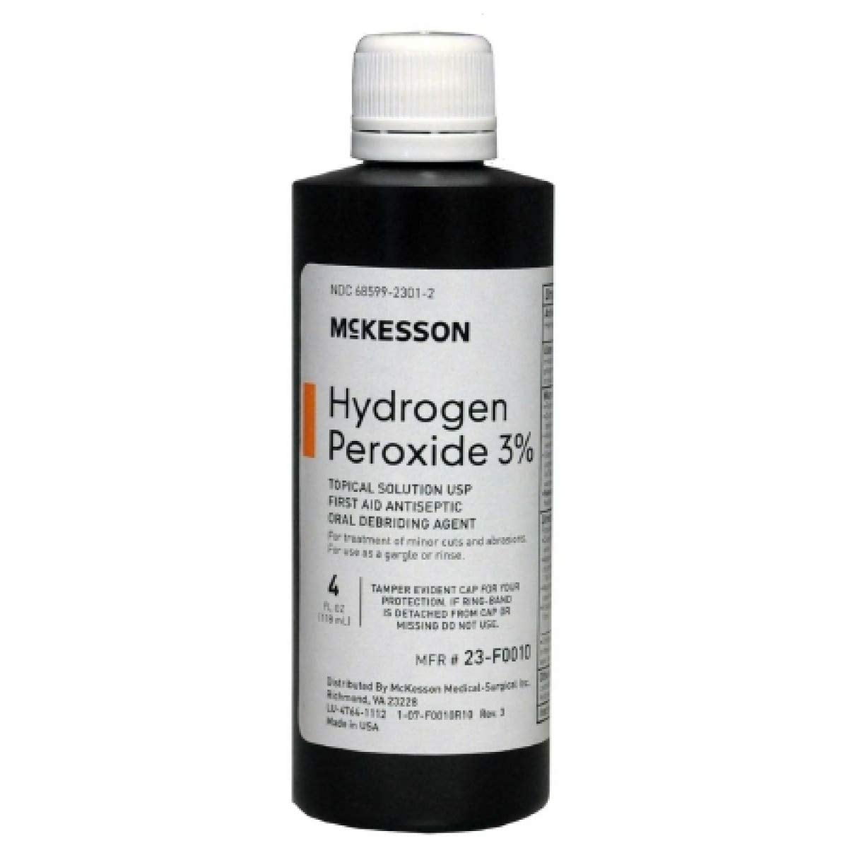 Mckesson 23-F0010 Hydrogen Peroxide 3% 4 oz Bottle (Each)