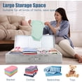thumbnail image 5 of Underbed Storage Containers Bin with Lids (Set of 2) Large Under Bed Storage Organizer Box with Handle, Foldable Under the Storage Bags for Organizing Clothes, Shoes, Blankets, Pillows-Grey, 5 of 7