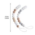 thumbnail image 6 of Silicone Pacifier Clip,Silicone Pacifier Clips for Babies,Safe Teething Beads,Rust-Free Holders,Baby Boy and Girl Essentials,Must-Have Accessories,Baby Pacifier Chain Baby Pacify Toy Molar Chain, 6 of 8