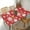 Snwoflakes(red), variant on Autumn Maple Leaves Tablecloth with Elastic Edge for 5ft Rectangle Table, Table Cloth Washable Table Cover for Kitchen Dining Party Outdoor Picnic Decoration, 60" L X 30" W