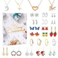 thumbnail image 2 of Ensembles de Bijoux Calendrier de Noël pour Femmes Compte à Rebours 24 Jours Mode Surprise Collier Boucles d'Oreilles pour Femmes, 2 of 6