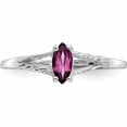thumbnail image 5 of 10K White Gold Polished Geniune Rhodolite Garnet Birthstone Ring (Size 6) Made In United States 10xbr195, 5 of 6