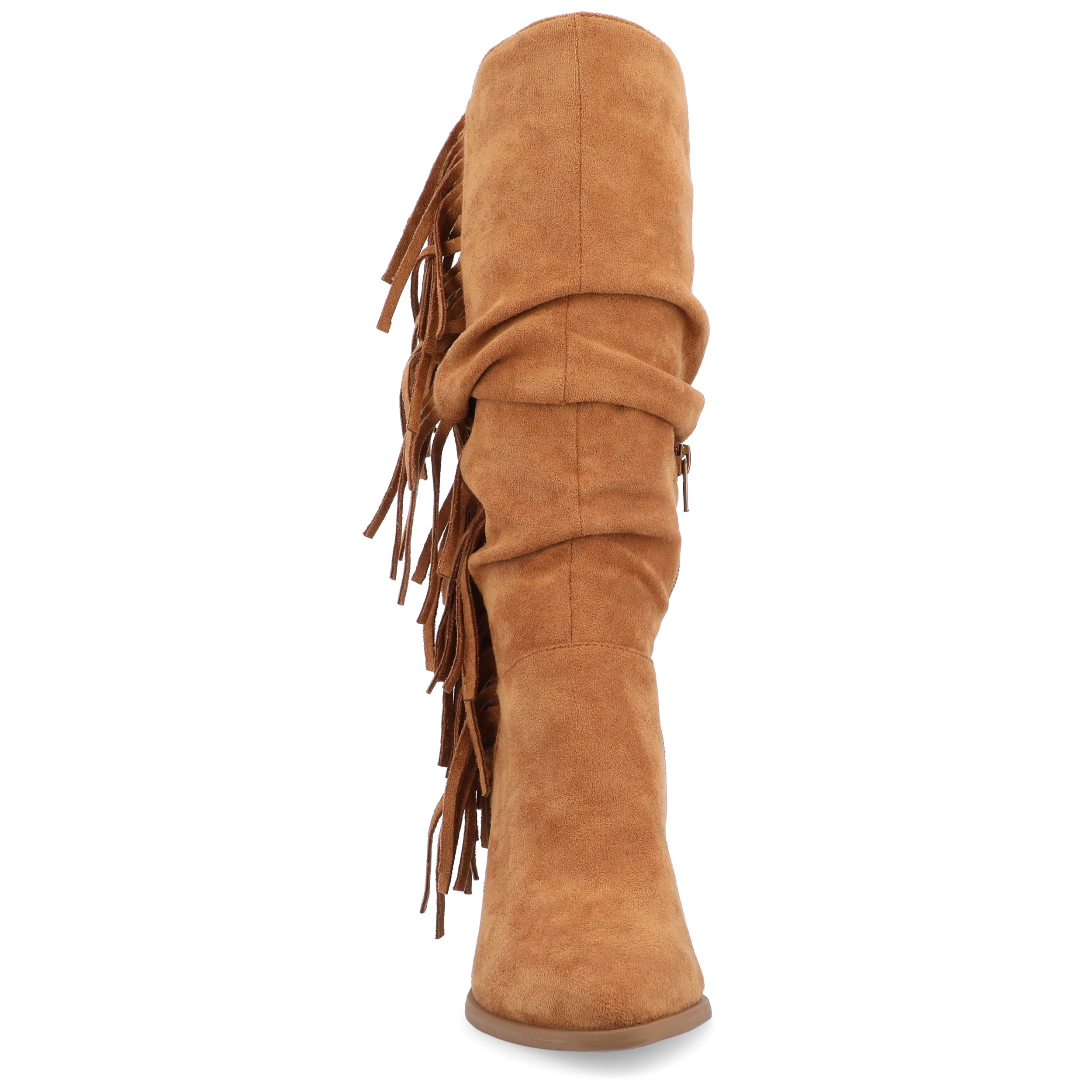 Journee Womens Hartly Extra Wide Calf Western Mid Calf Boots