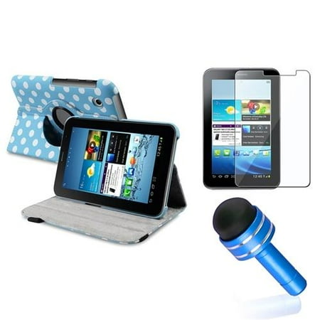 INSTEN For Samsung Galaxy Tab 2 7" P3100 P3113 P3110 360 Rotating Leather Case Cover